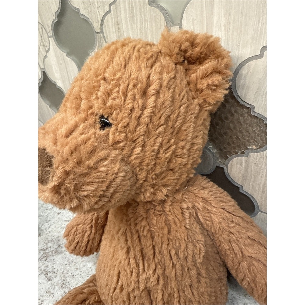 The Manhattan Toy Company Brown Ribbed Spice Teddy Bear Stuffed Animal 14" Plush - Picture 5 of 12